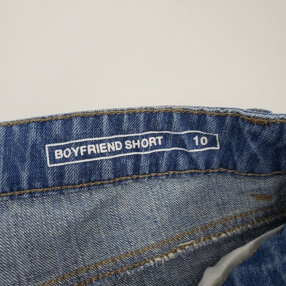 Sonoma Womens shorts sz10 Boyfriend Short light distressing mid rise cuffed hem - Picture 3 of 6